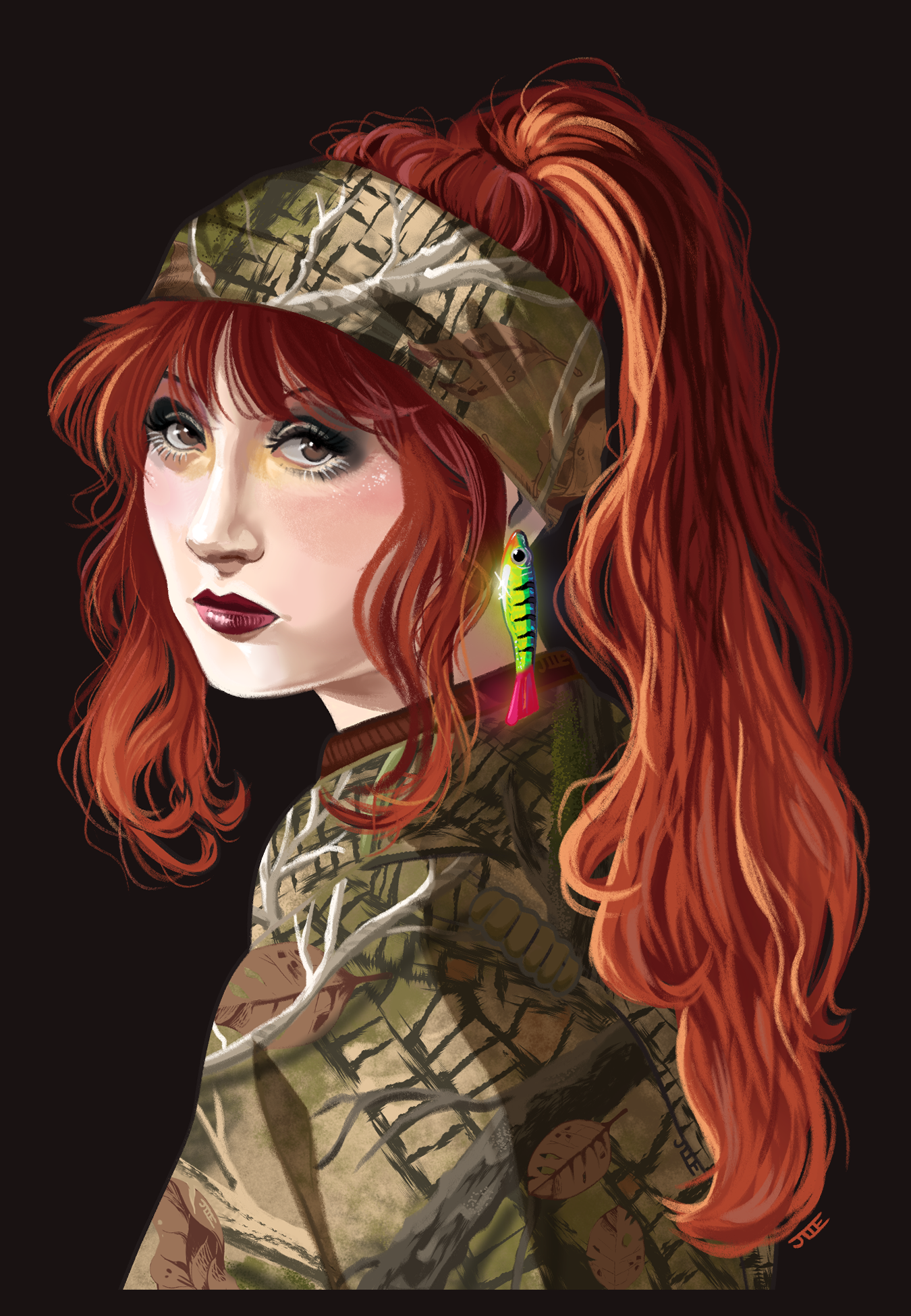 Parody study of Chappell Roan digital artwork by Christina Cytryn